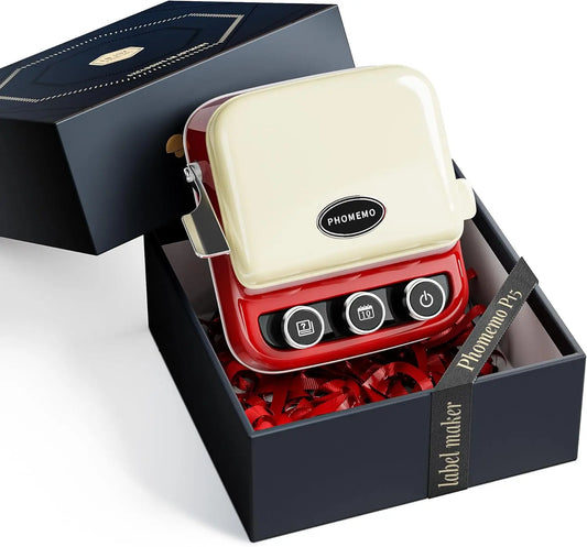 Label printer: a mini Bluetooth portable label printer that supports custom text and icons